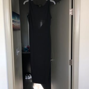 Long tight all the way down black dress WORN ONCE!